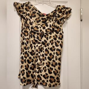 Leopard print dressy top